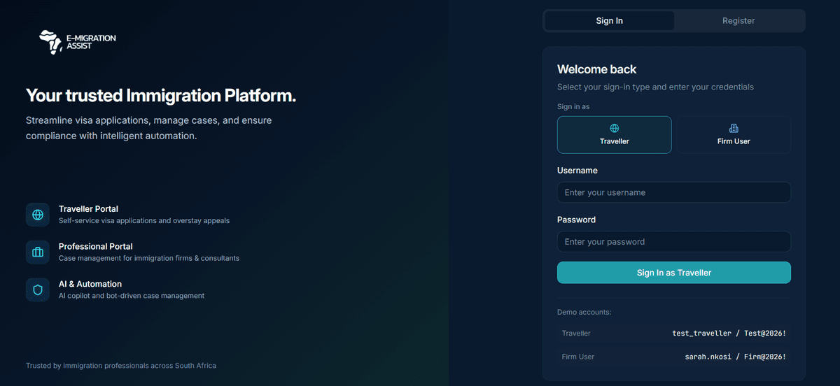 Login preview